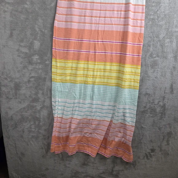 C&C California Pink and Yellow Sheath Dress Casual Short Sleeve - Picture 2 of 10